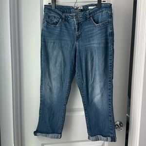 Vintage America Boho Crop Denim Jeans Size 8